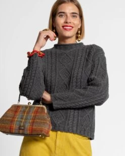 Wool Fisherman Skipper Pullover Charcoal -Clothing Store skipper grey 04 a2466426 e835 47e8 ac21 21c1daaca7f9