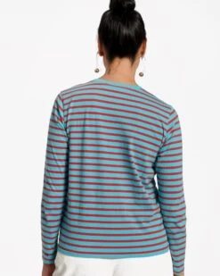 Long Sleeve Striped Shirt Turquoise Red 7 Long Sleeve Striped Shirt Turquoise Red -Clothing Store stripe bluered 03 4fdfc8cc 2148 4a3c bdd3 c4f86937b1e6