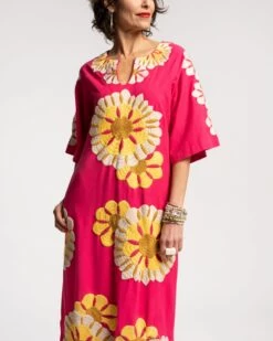 Delightful Caftan Sunrise Pink Multi -Clothing Store sunrise pink 02
