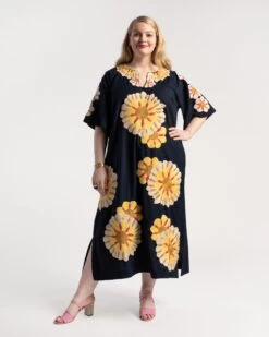 Delightful Caftan Sunrise Navy Multi -Clothing Store sunrise plus