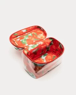 Train Case Cosmetic Peony Print -Clothing Store traincase peony 01